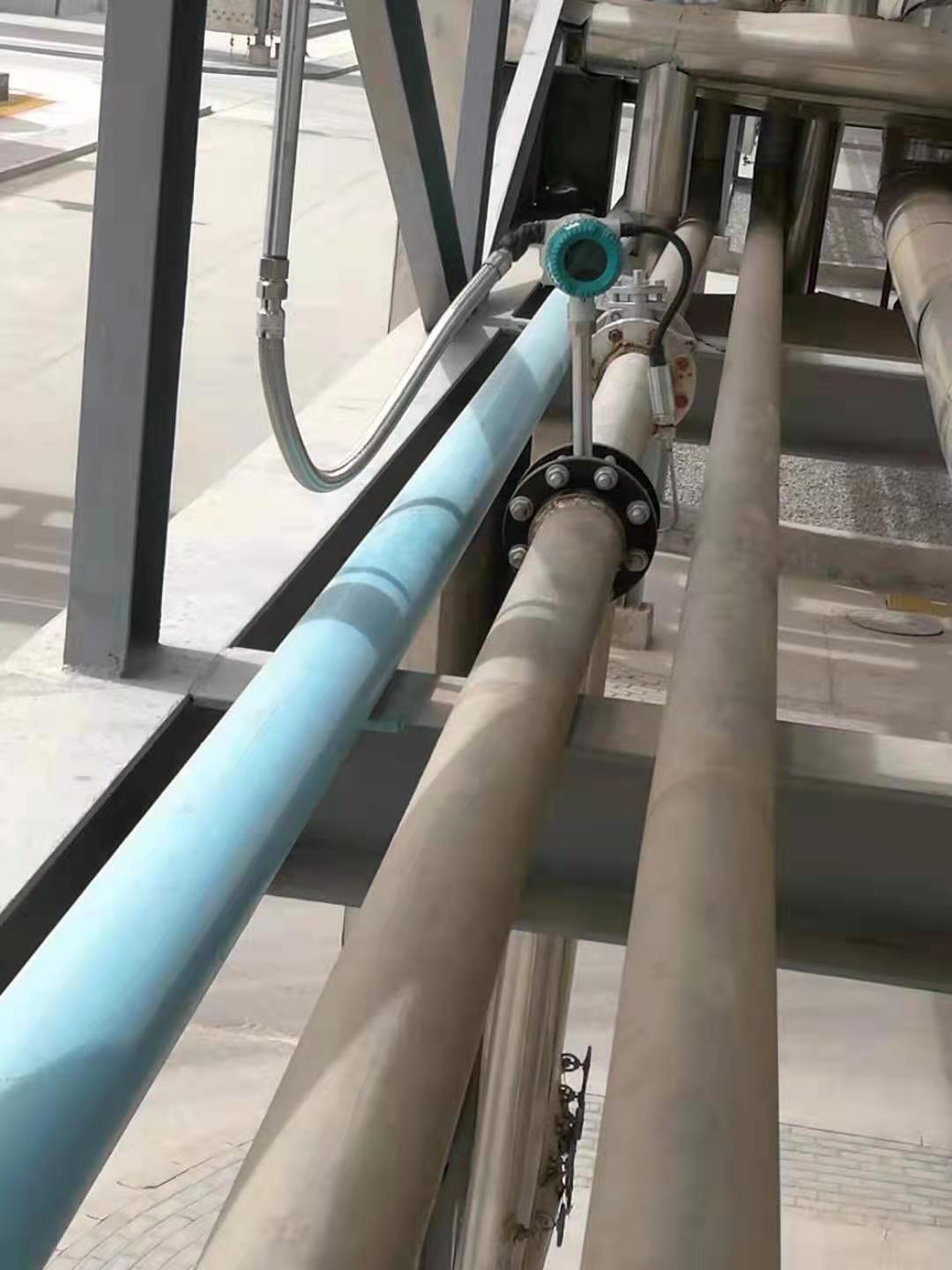 化工廠渦街流量計(jì),安裝調(diào)試完畢-艾絲特儀表